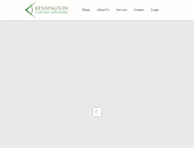 Tablet Screenshot of kensington-advisors.com